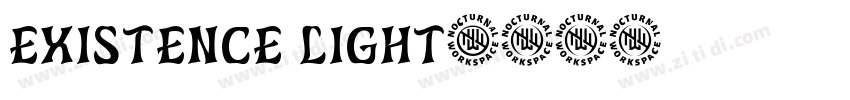 existence light字体转换